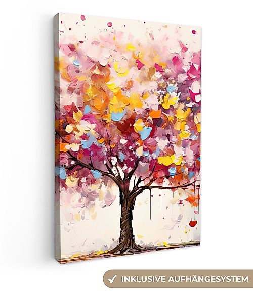 OneMillionCanvasses® Leinwandbild Aquarell - Baum - günstig online kaufen