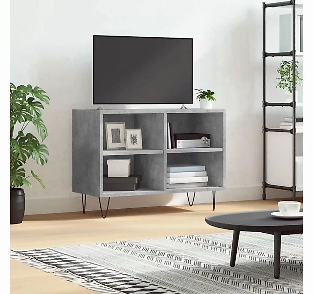 furnicato TV-Schrank Betongrau 69,5x30x50 cm Holzwerkstoff günstig online kaufen