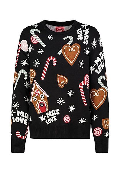 SUBLEVEL Strickpullover Damen Allover Weihnachtspullover günstig online kaufen