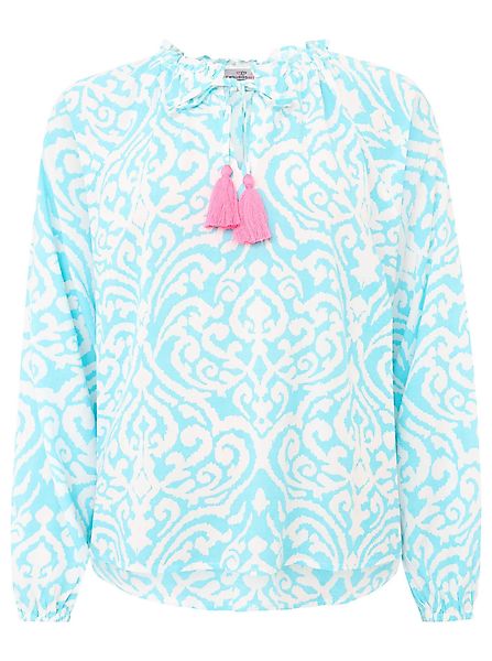 Zwillingsherz Schlupfbluse ""Ornamente"" Lamgarm, Ornament-Muster, Tasseln, günstig online kaufen