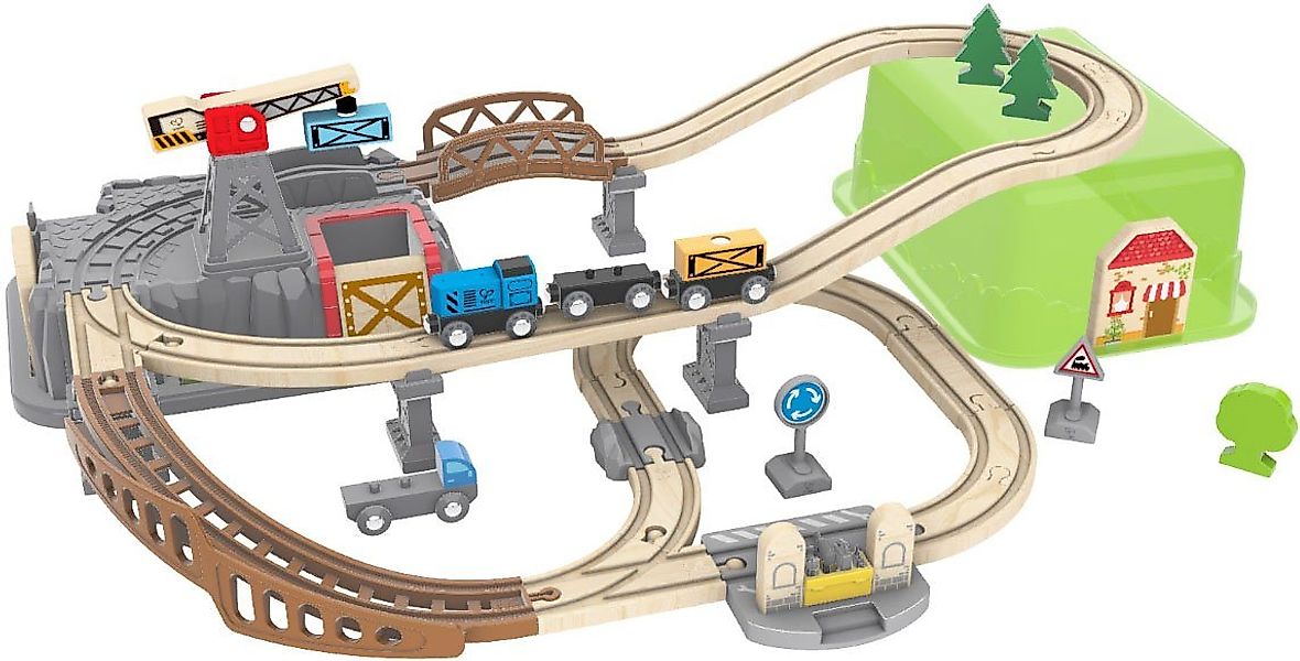 Hape Spielzeug-Eisenbahn Eisenbahn-Baukasten, (Set, 50-tlg) günstig online kaufen