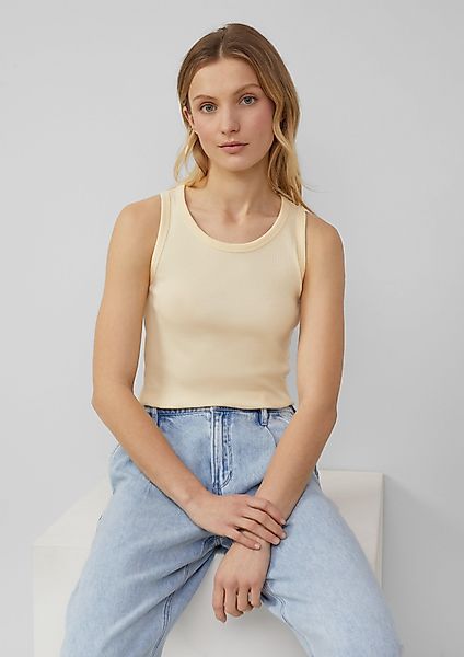 s.Oliver Shirttop Slim-Fit-Top mit Rippstruktur günstig online kaufen