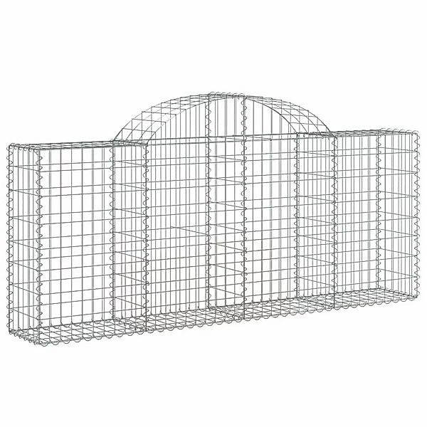 Vidaxl Gabionen Mit Hochbogen 10 Stk. 200x30x80/100cm Verzinktes Eisen günstig online kaufen