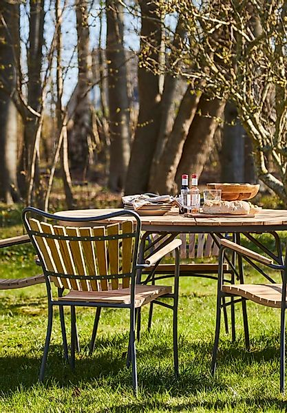 Cinas Gartentisch Ellen, Gartentisch, Rund, Teak, günstig online kaufen