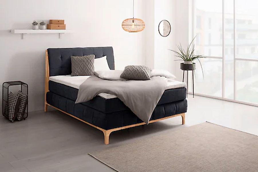 OTTO home Boxspringbett »Jelle« 5 Stk. tlg. zertifizierte, recycelte Bezugs günstig online kaufen