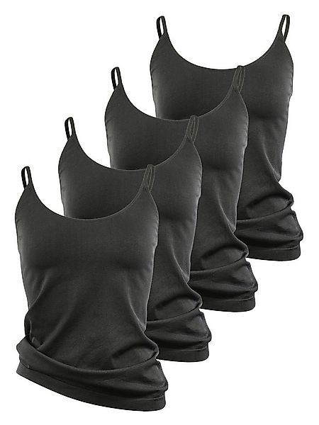 Yenita® Unterhemd Träger Top (4-St) in angenehmer Microfaser-Qualität günstig online kaufen