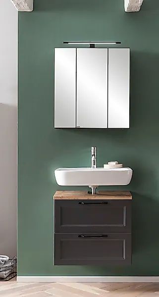 welltime Badmöbel-Set "Lana" Komplett-Set, 2 Stk. tlg. Badezimmer-Set, 2-te günstig online kaufen