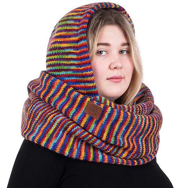 KUNST UND MAGIE Strickmütze Kapuzenschal Loop günstig online kaufen