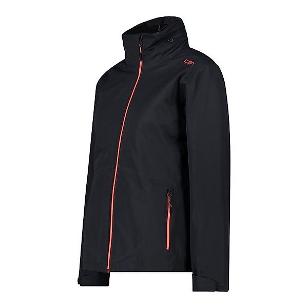 CMP Outdoorjacke WOMAN JACKET ZIP HOOD DETACHBLE INN.JACKET ANTRACITE-BURGU günstig online kaufen