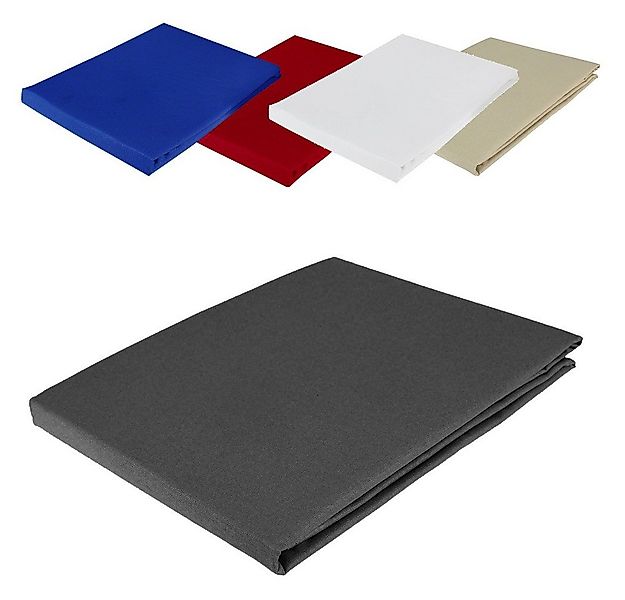 Casa Colori Betttuch Bettlaken 150x250 cm ohne Gummizug, Baumwolle, Gummizu günstig online kaufen