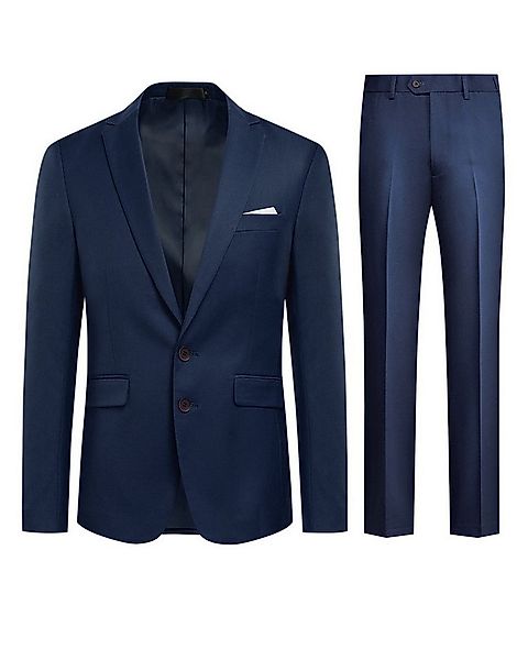 Allthemen Anzug (2 tlg) Herren Anzug mit 2 Knöpfe Hochzeitanzug komplett Se günstig online kaufen
