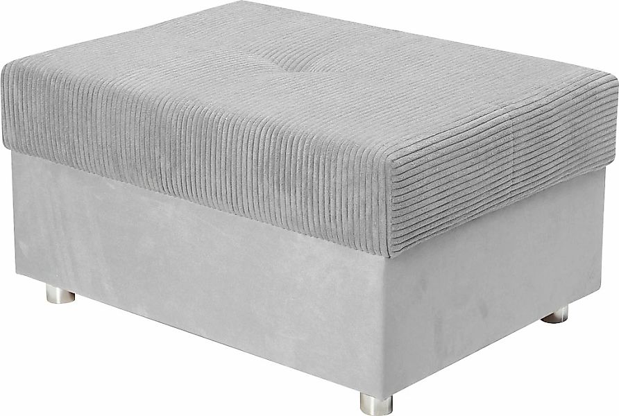 COLLECTION AB Hocker "Italia" Inklusive komfortablen Federkerns, in Cord-Sa günstig online kaufen