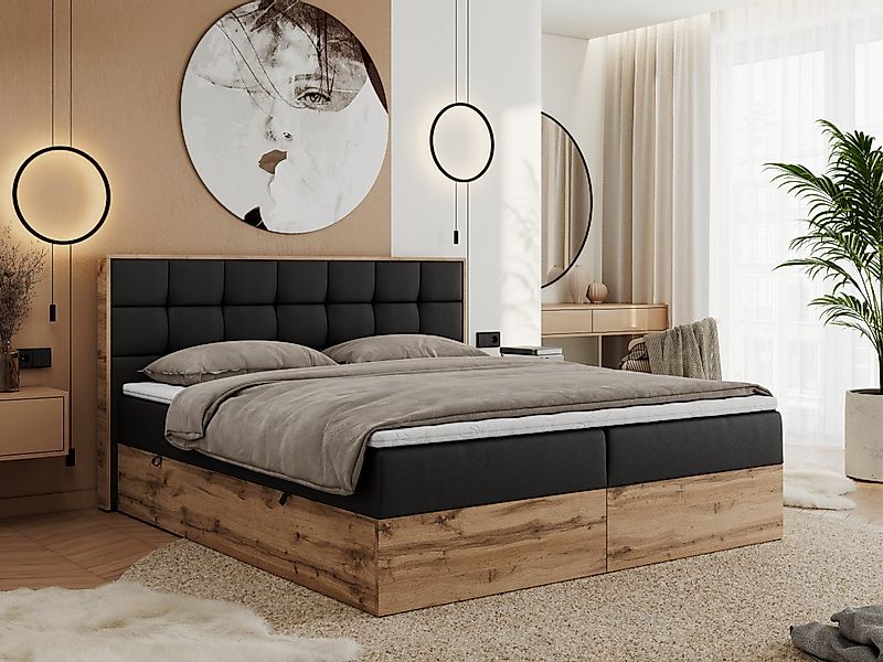 MKS MÖBEL Boxspringbett ALBERO 1 (Set, günstig online kaufen