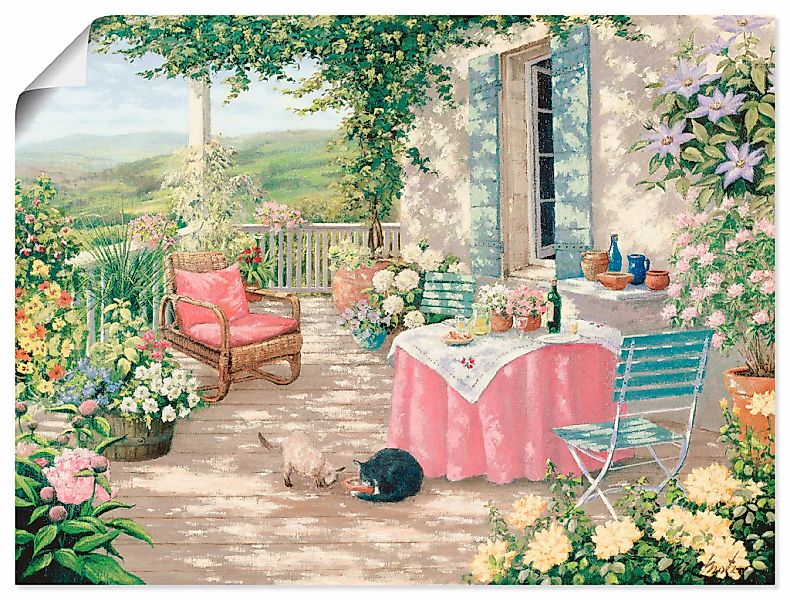 Artland Wandbild "Brunch" Garten 1 Stk. tlg. als Leinwandbild, Poster in ve günstig online kaufen