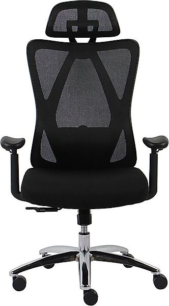 OTTO home Bürostuhl ZAMIR, verstellbare Kopfstütze, Lendenwirbelstütze, Mes günstig online kaufen