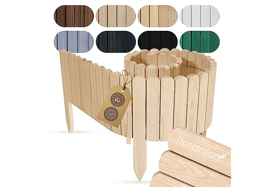 Floranica Palisade Beeteinfassung Beetumrandung Rasenkante Umrandung Flexib günstig online kaufen