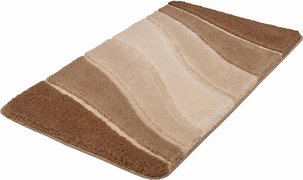 MEUSCH Badematte "Ocean" Höhe 23 mm rutschhemmend beschichtet fußbodenheizu günstig online kaufen