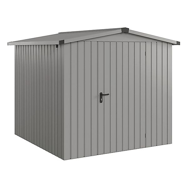 Hörmann EcoStar Gerätehaus Euroline Satteldach 1-flg 237 x 229 cm Graualumi günstig online kaufen