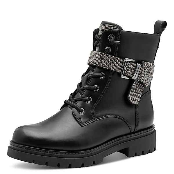 MARCO TOZZI by GMK Schnürstiefelette, Blockabsatz, Schnürboots, Zierriemen günstig online kaufen