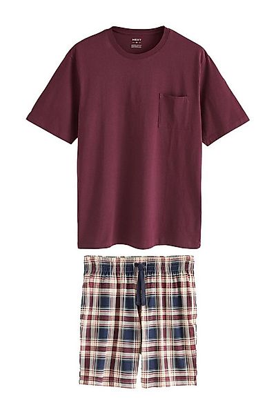Next Pyjama Karierter Schlafanzug aus Jersey mit Shorts (2 tlg) günstig online kaufen