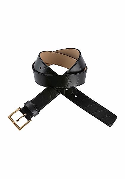 HUGO Ledergürtel "Amelia-Ch-Deb Sz30" mit tonalem Muster günstig online kaufen