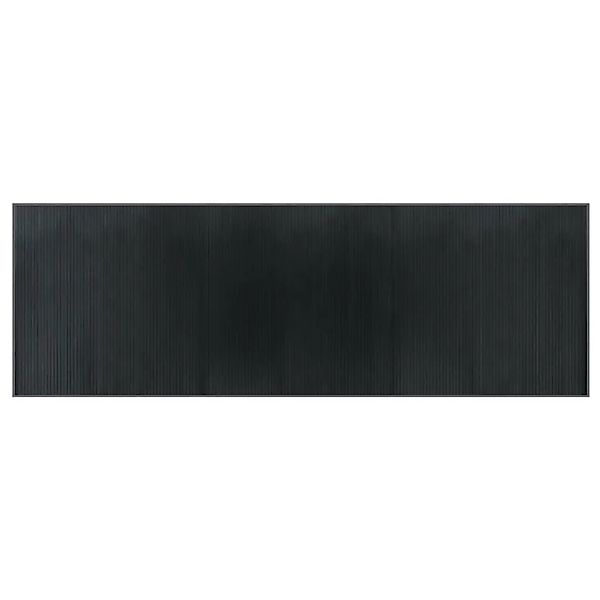 vidaXL Teppich Rechteckig Grau 100x300 cm Bambus 376952 günstig online kaufen