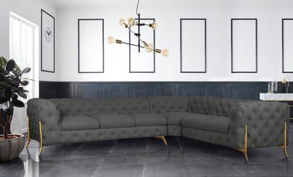 Leonique Chesterfield-Sofa "Amaury L-Form" großes Ecksofa, Chesterfield-Opt günstig online kaufen