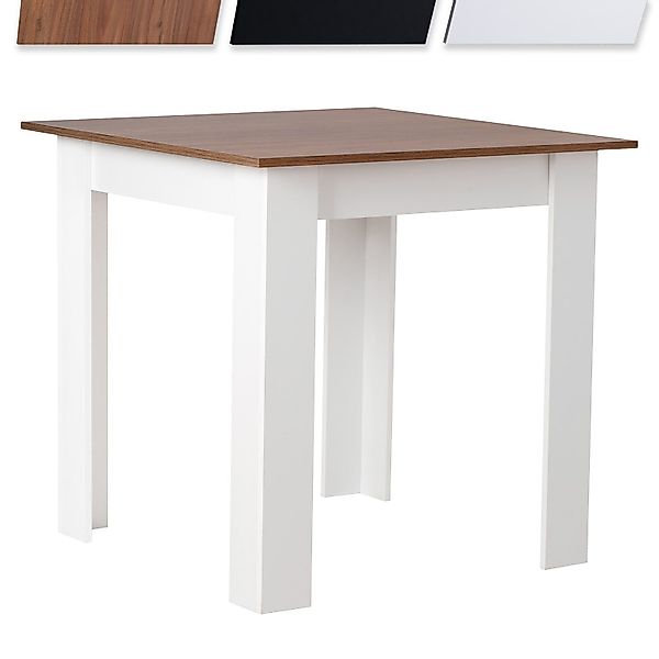 MIADOMODO Esstisch Esstisch - Quadratisch, 80x80x76,5cm, günstig online kaufen