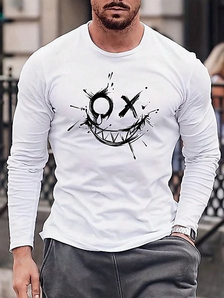 RMK Rundhalsshirt Longsleeve Herren Langarmshirt Rundhals günstig online kaufen