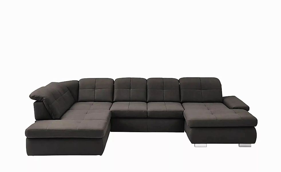 Lounge Collection Wohnlandschaft aus Mikrofaser Affair ¦ braun ¦ Maße (cm): günstig online kaufen