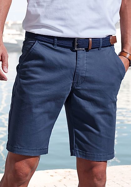 John Devin Chinoshorts "regular-fit", Shorts aus elastischer Baumwoll-Quali günstig online kaufen