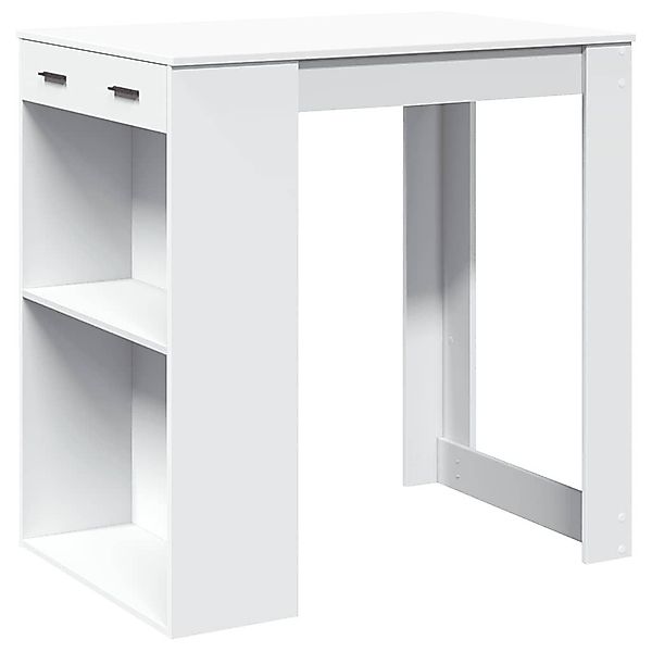 vidaXL Esstisch Bartisch Weiß 102x70x103,5 cm günstig online kaufen