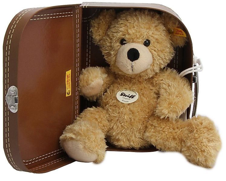 Steiff Plüschfigur Steiff 111471 - Fynn Teddybär im Koffer, beige 28cm günstig online kaufen