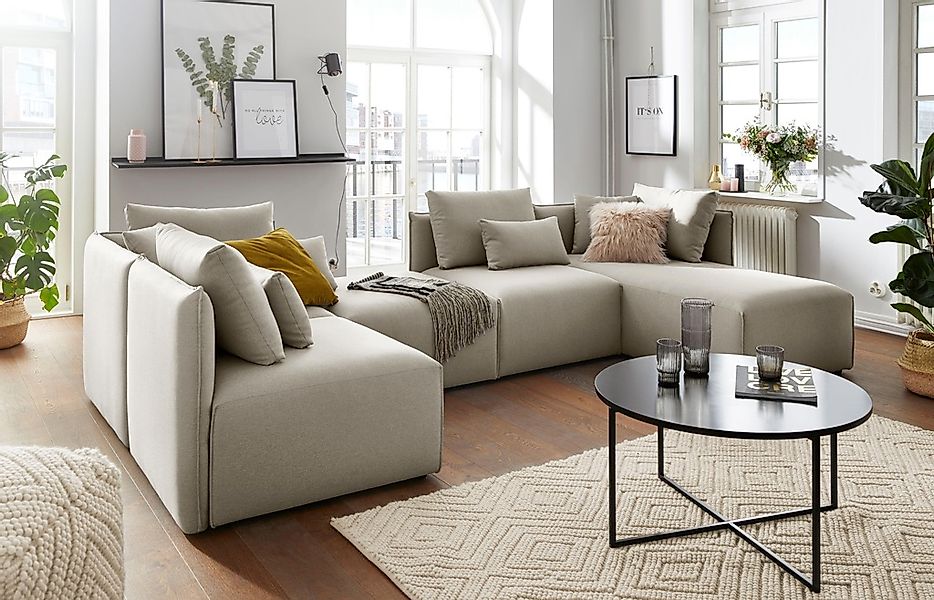 andas Sofa-Eckelement »Nöre«, Modul - zum Zusammenstellen; in vielen Bezugs günstig online kaufen