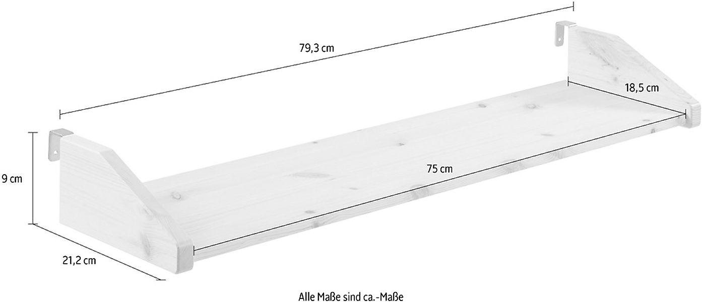 Vipack Kinderregal "Pino, mit 2 Metallhaken, zum Anhängen am Bett", (B/H/T günstig online kaufen