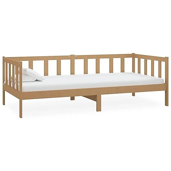 vidaXL Tagesbett mit Matratze 90x200 cm Honigbraun Massivholz Kiefer 308362 günstig online kaufen