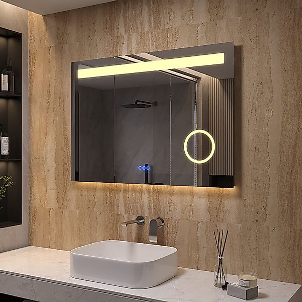 AQUABATOS LED-Lichtspiegel Badezimmer Spiegel Badspiegel Wandspiegel günstig online kaufen