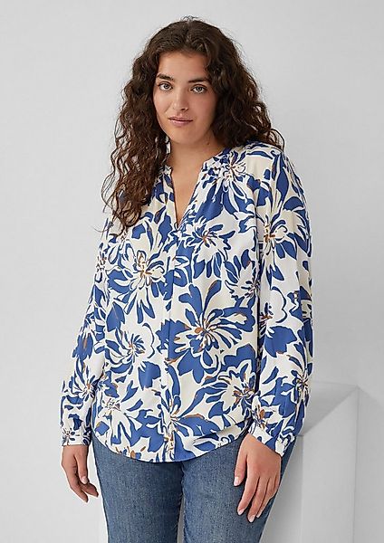 s.Oliver Langarmbluse Bluse Tunikabluse aus Viskosemix mit All-over-Print günstig online kaufen