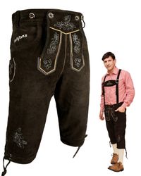HOFGLANZ Trachtenlederhose Herren traditionelle Lederhose lang günstig online kaufen