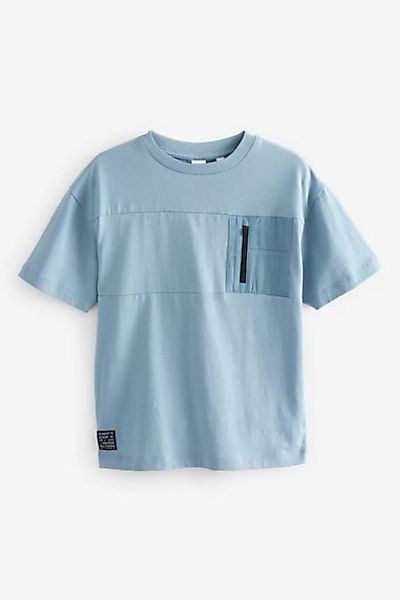 Next T-Shirt Kurzärmliges T-Shirt mit Reißverschluss (1-tlg) günstig online kaufen