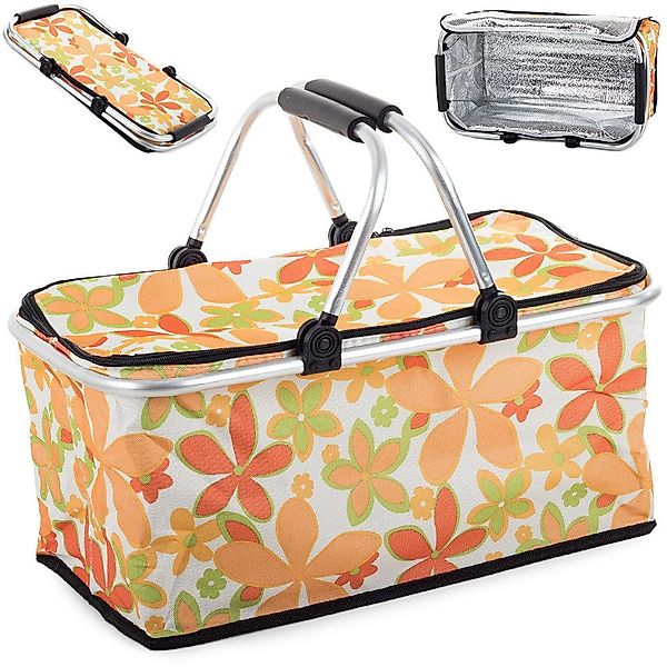 emeco Picknicktasche Alu Einkaufskorb Faltbar Picknick günstig online kaufen