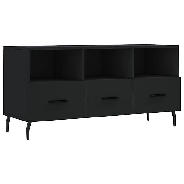 vidaXL TV-Schrank TV-Board Schwarz 102x36x50 cm Holzwerkstoff günstig online kaufen