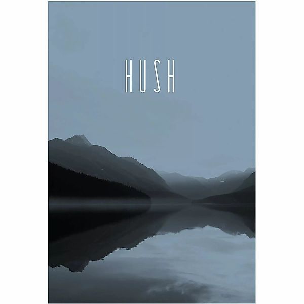 Komar Bild "Word Lake Hush Steel", Natur, (1 St.), Wandbild zur Dekoration günstig online kaufen