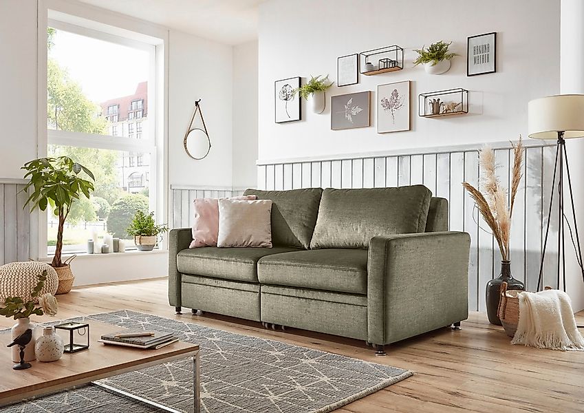 Die PlanBar Schlafsofa "MP-PD19021" mit Längsschläferfunktion 80 bzw. 160x2 günstig online kaufen