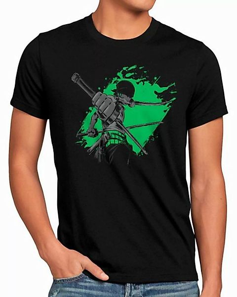 style3 T-Shirt Night Zoro japan anime luffy manga one piece günstig online kaufen