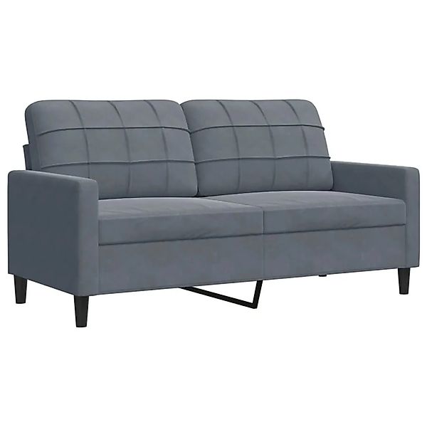 vidaXL 2-Sitzer-Sofa Dunkelgrau 140 cm Samt 4007625 günstig online kaufen