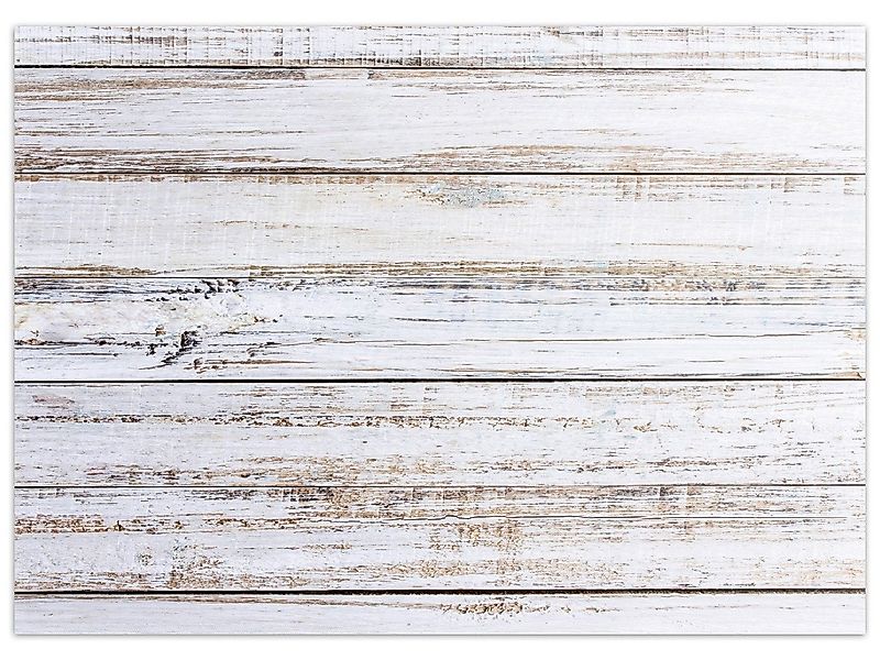 Wallario Teppich Helle Holzstruktur - Muster - Alter Dielenfußboden, rechte günstig online kaufen