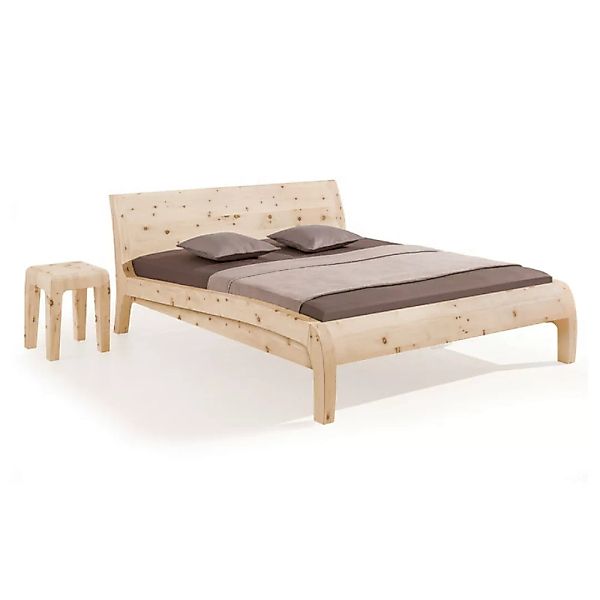 Dormiente Zirbenbett BELUGA, 200x180, edles Design in DE hergestellt, günstig online kaufen