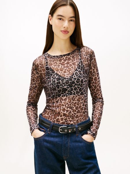 Tommy Jeans Langarmshirt TJW SLIM AOP günstig online kaufen