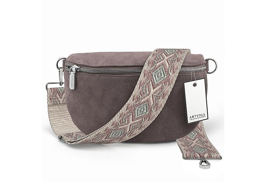 ARTVALL Umhängetasche Wildleder Handtasche Brusttasche Crossbody Lila (Tasc günstig online kaufen